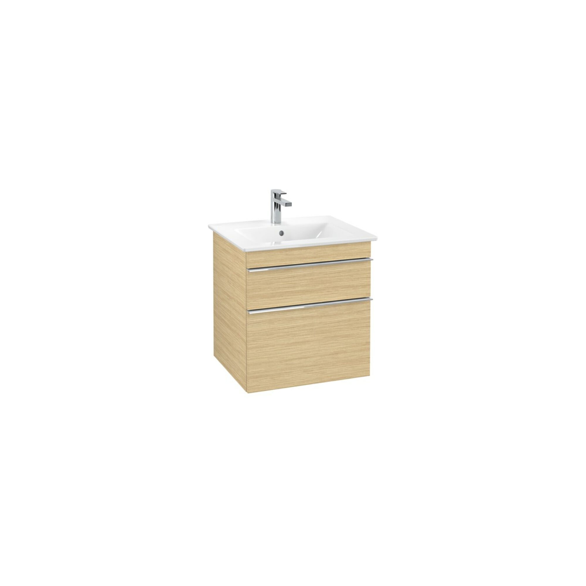 V&B Waschtischunterschrank VENTICELLO 55,3x59x50,2cm, Griff Chrom, nordic oak ; Villeroy & Boch