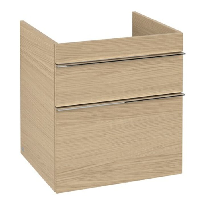 V&B Waschtischunterschrank VENTICELLO 55,3x59x50,2cm, Griff Chrom, nordic oak