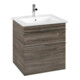V&B Waschtischunterschrank Venticello 55,3x59x50,2cm, Griff Chrom, stone oak-1