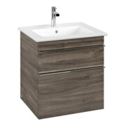 V&B Waschtischunterschrank Venticello 55,3x59x50,2cm, Griff Chrom, stone oak