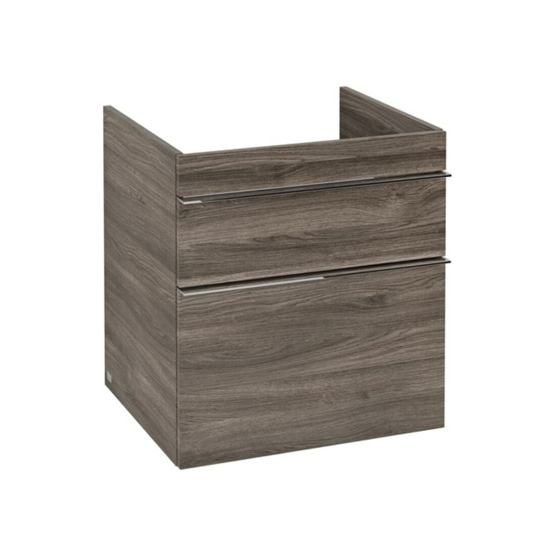 V&B Waschtischunterschrank Venticello 55,3x59x50,2cm, Griff Chrom, stone oak