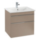 V&B Waschtischunterschrank Venticello 55,3x59x50,2cm, Griff Chrom, taupe-1