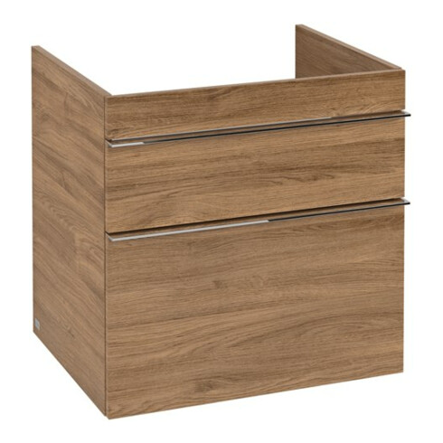 V&B Waschtischunterschrank Venticello 60,3x59x50,2cm, Griff Chrom, kansas oak
