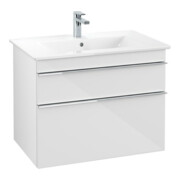 V&B Waschtischunterschrank Venticello 75,3x59x50,2cm, Gr. Chrom, glossy white-4