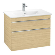 V&B Waschtischunterschrank VENTICELLO 75,3x59x50,2cm, Griff Chrom, nordic oak-4