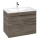 V&B Waschtischunterschrank Venticello 75,3x59x50,2cm, Griff Chrom, stone oak-3