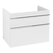 V&B Waschtischunterschrank Venticello 75,3x59x50,2cm, Griff Chrom, white matt-3