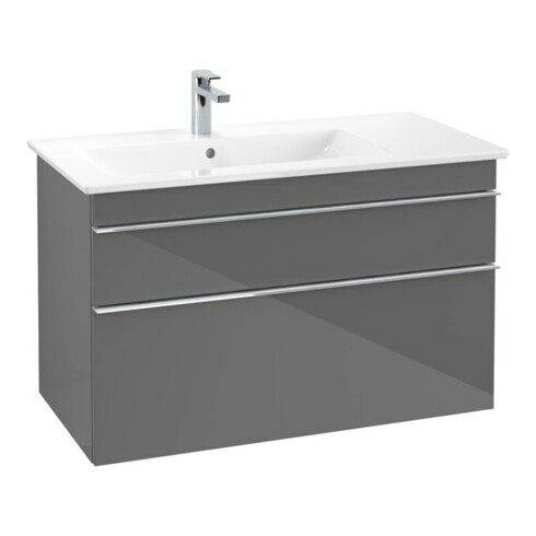 V&B Waschtischunterschrank Venticello 95,3x59x50,2cm, B li, Gr. chr, glo Gr