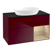 V&B Waschtischunterschrank Wandbeleuchtung Finion 100, Abd.-Pl. bla m, Reg Oa ven, Peo m