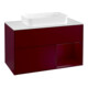 V&B Waschtischunterschrank Wandbeleuchtung Finion 100, Abd.-Pl. wh. m, Reg re Peo, Peo m-1