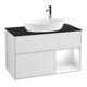 V&B Waschtischunterschrank Wandbeleuchtung Finion 100, Pl b m, Reg glo wh. Lac, wh. m Lac-1