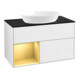 V&B Waschtischunterschrank Wandbeleuchtung Finion 100, Pl b m, Reg gol m Lac, glo wh. Lac-1
