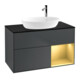 V&B Waschtischunterschrank Wandbeleuchtung Finion 100, Pl b m, Reg gol m Lac, md bl. m Lac-1