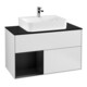 V&B Waschtischunterschrank Wandbeleuchtung Finion 100, Pl b m, Reg li bla m Lac, wh. m Lac-1