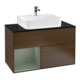 V&B Waschtischunterschrank Wandbeleuchtung Finion 100, Pl b m, Reg li Oli. m Lac, wal ven-1