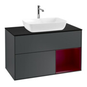 V&B Waschtischunterschrank Wandbeleuchtung Finion 100, Pl b m, Reg Peo m Lac, md bl. m Lac