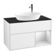 V&B Waschtischunterschrank Wandbeleuchtung Finion 100, Pl b m, Reg wh. m Lac, glo wh. Lac-1