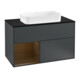 V&B Waschtischunterschrank Wandbeleuchtung Finion 100, Pl b m, Rg li wal ven, md bl. m Lac-1