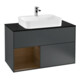 V&B Waschtischunterschrank Wandbeleuchtung Finion 100, Pl b m, Rg li wal ven, md bl. m Lac-1