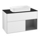 V&B Waschtischunterschrank Wandbeleuchtung Finion 100, Pl b m, Rg r A m, glo wh. Lac-1