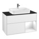 V&B Waschtischunterschrank Wandbeleuchtung Finion 100, Pl b m, Rg r g wh. Lac, glo wh. Lac-1