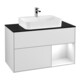 V&B Waschtischunterschrank Wandbeleuchtung Finion 100, Pl b m, Rg r glo wh. Lac, wh. m Lac-1