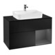 V&B Waschtischunterschrank Wandbeleuchtung Finion 100, Pl b m, Rg re Anthrac. m, bla m Lac-1