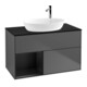 V&B Waschtischunterschrank Wandbeleuchtung Finion 100, Pl bla m, Reg bla m Lac, Anthrac. m-1