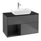 V&B Waschtischunterschrank Wandbeleuchtung Finion 100, Pl bla m, Reg bla m Lac, Anthrac. m-1