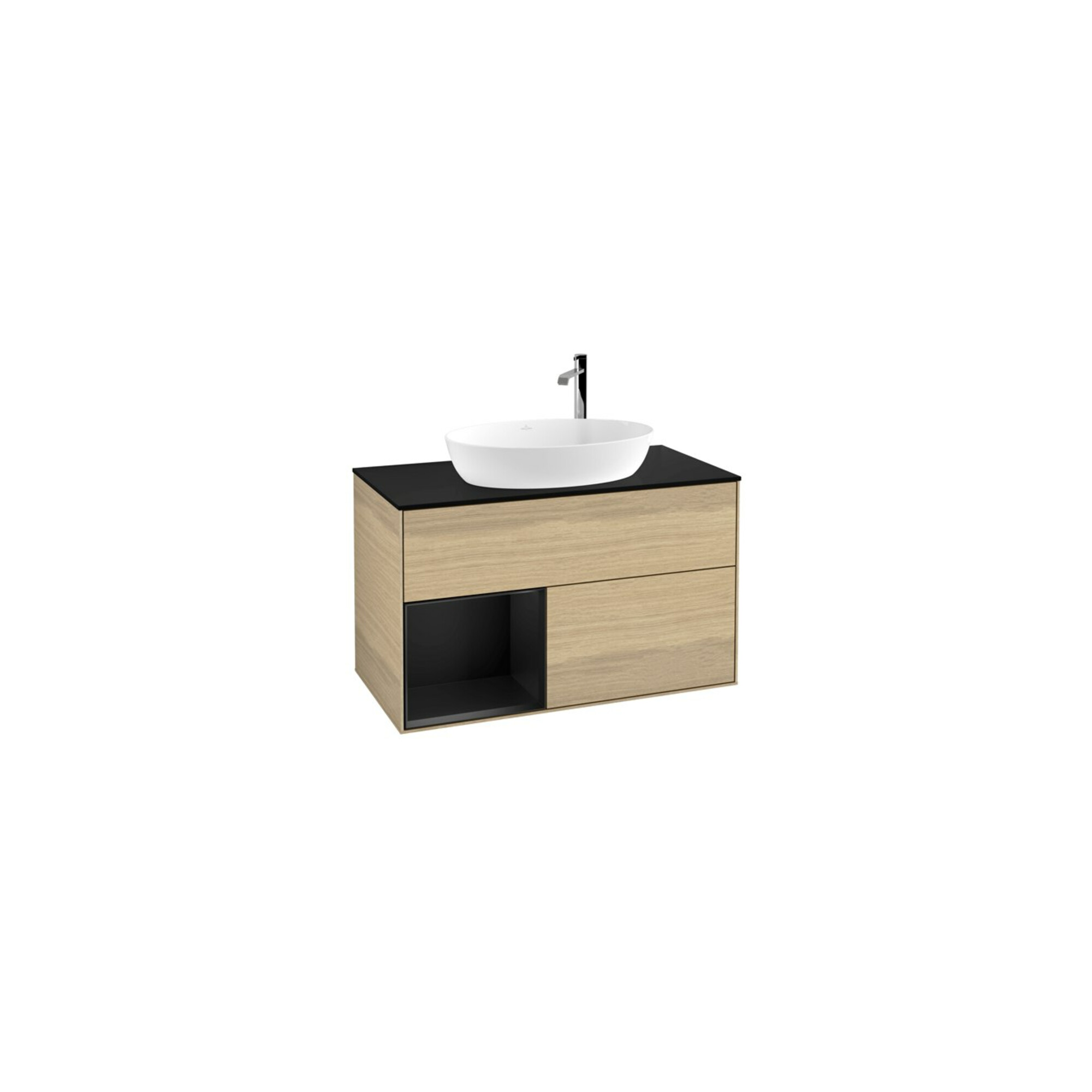 V&B Waschtischunterschrank Wandbeleuchtung Finion 100, Pl bla m, Reg bla m Lac, Oa ven ; Villeroy & Boch