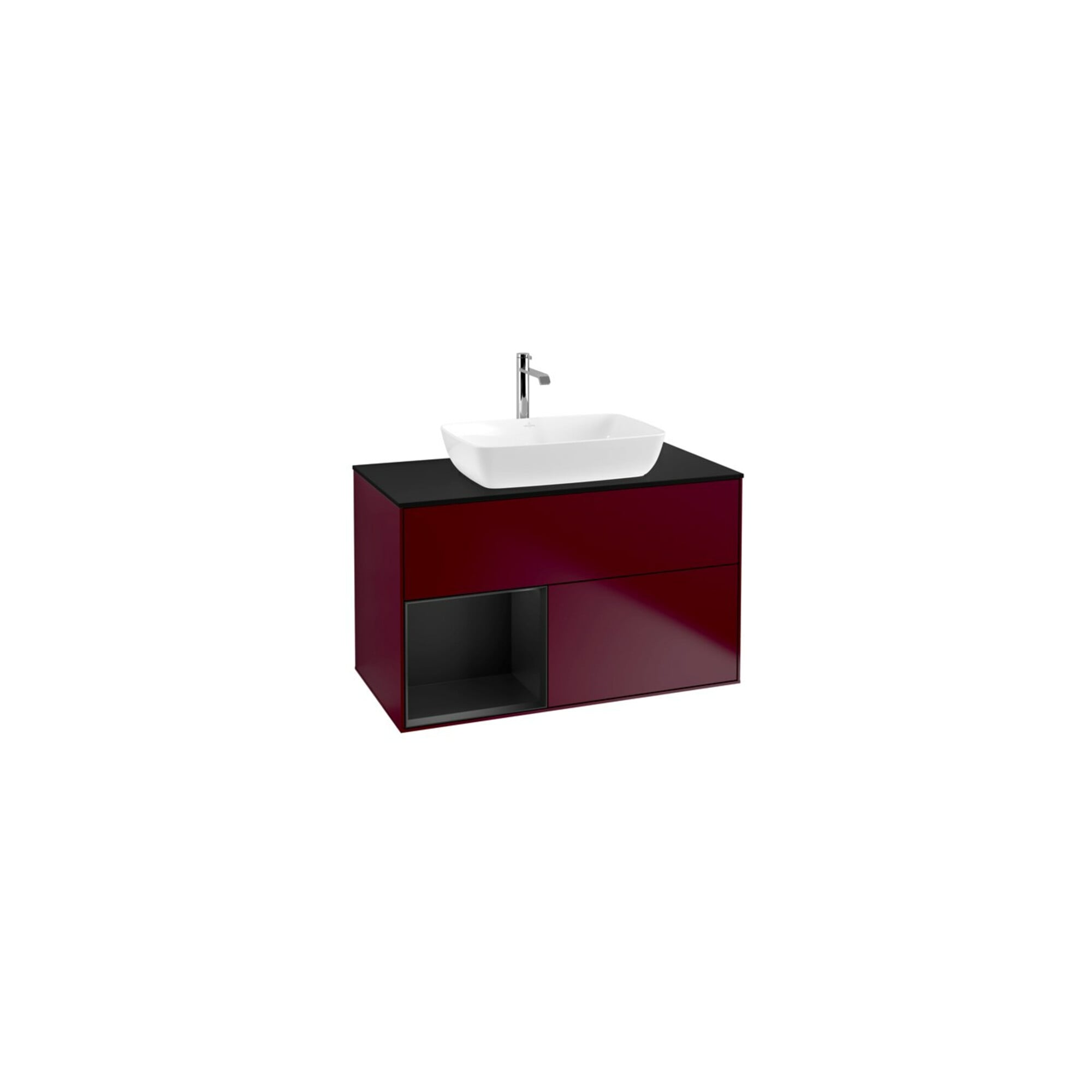 V&B Waschtischunterschrank Wandbeleuchtung Finion 100, Pl bla m, Reg bla m Lac, Peo m ; Villeroy & Boch