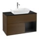 V&B Waschtischunterschrank Wandbeleuchtung Finion 100, Pl bla m, Reg bla m Lac, wal ven-1