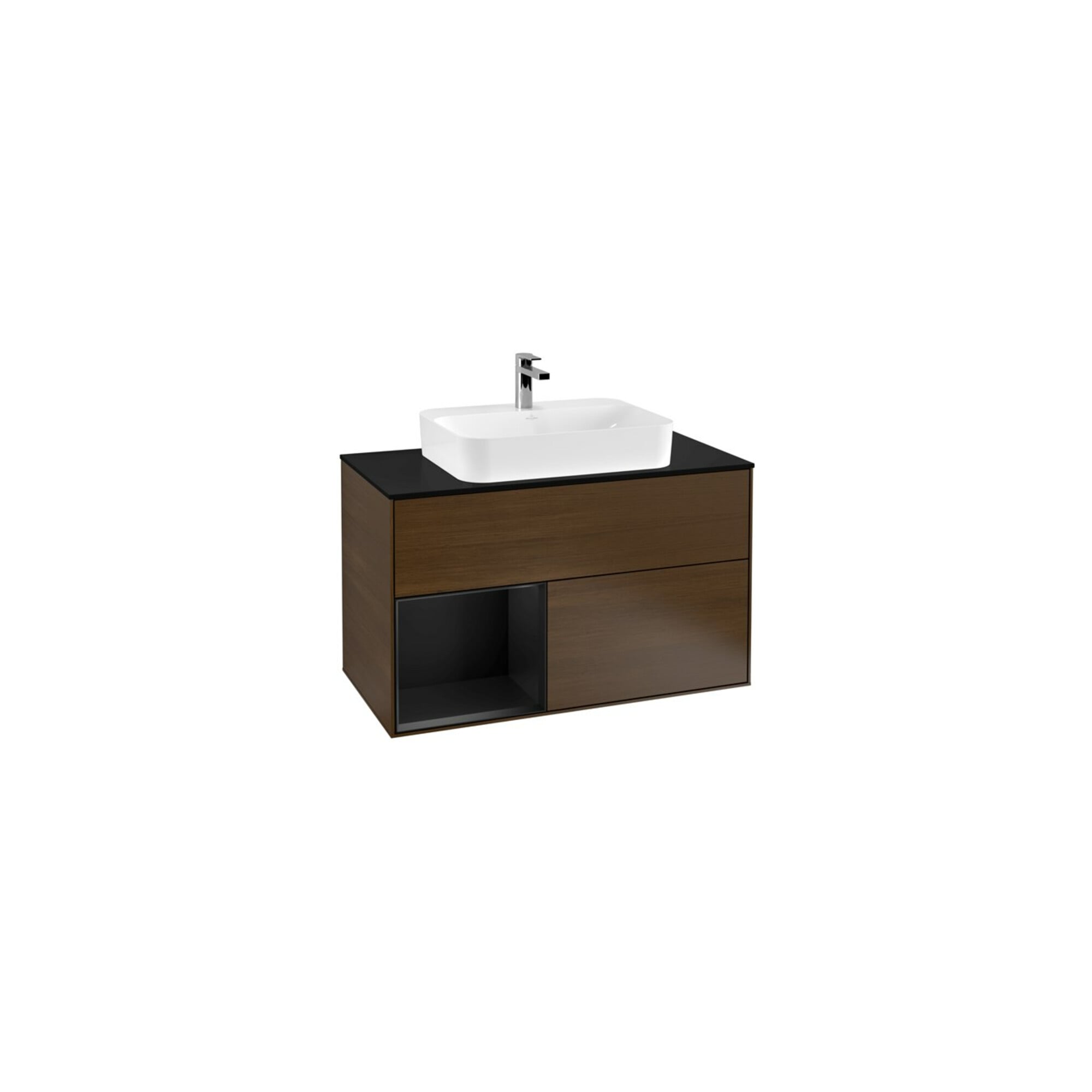 V&B Waschtischunterschrank Wandbeleuchtung Finion 100, Pl bla m, Reg li bla m Lac, wal ven ; Villeroy & Boch