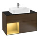 V&B Waschtischunterschrank Wandbeleuchtung Finion 100, Pl bla m, Reg li gol m, wal ven-1