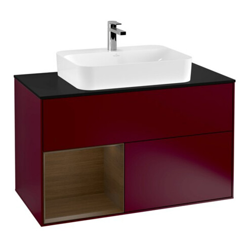 V&B Waschtischunterschrank Wandbeleuchtung Finion 100, Pl bla m, Reg li wal ven, Peo m