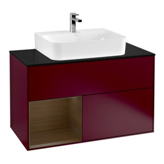 V&B Waschtischunterschrank Wandbeleuchtung Finion 100, Pl bla m, Reg li wal ven, Peo m
