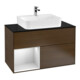 V&B Waschtischunterschrank Wandbeleuchtung Finion 100, Pl bla m, Reg li wh. m Lac, wal ven-1
