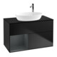 V&B Waschtischunterschrank Wandbeleuchtung Finion 100, Pl bla m, Reg md m Lac, bla m Lac-1