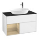 V&B Waschtischunterschrank Wandbeleuchtung Finion 100, Pl bla m, Reg Oa ven, glo wh. Lac-1