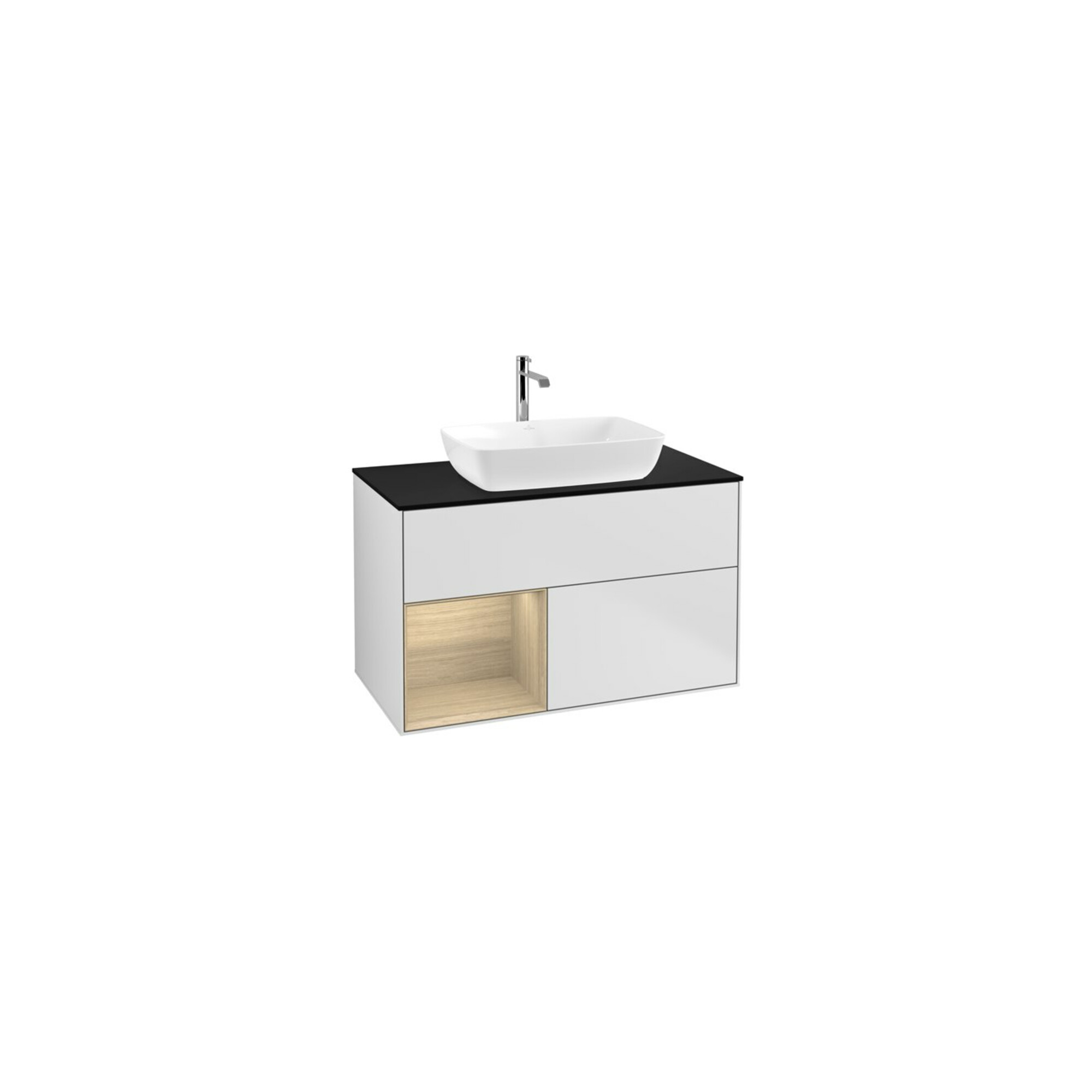 V&B Waschtischunterschrank Wandbeleuchtung Finion 100, Pl bla m, Reg Oa ven, wh. m Lac ; Villeroy & Boch