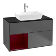 V&B Waschtischunterschrank Wandbeleuchtung Finion 100, Pl bla m, Reg Peo m Lac, Anthrac. m