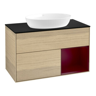 V&B Waschtischunterschrank Wandbeleuchtung Finion 100, Pl bla m, Reg Peo m Lac, Oa ven
