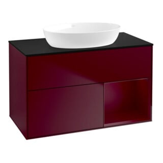 V&B Waschtischunterschrank Wandbeleuchtung Finion 100, Pl bla m, Reg Peo m Lac, Peo m
