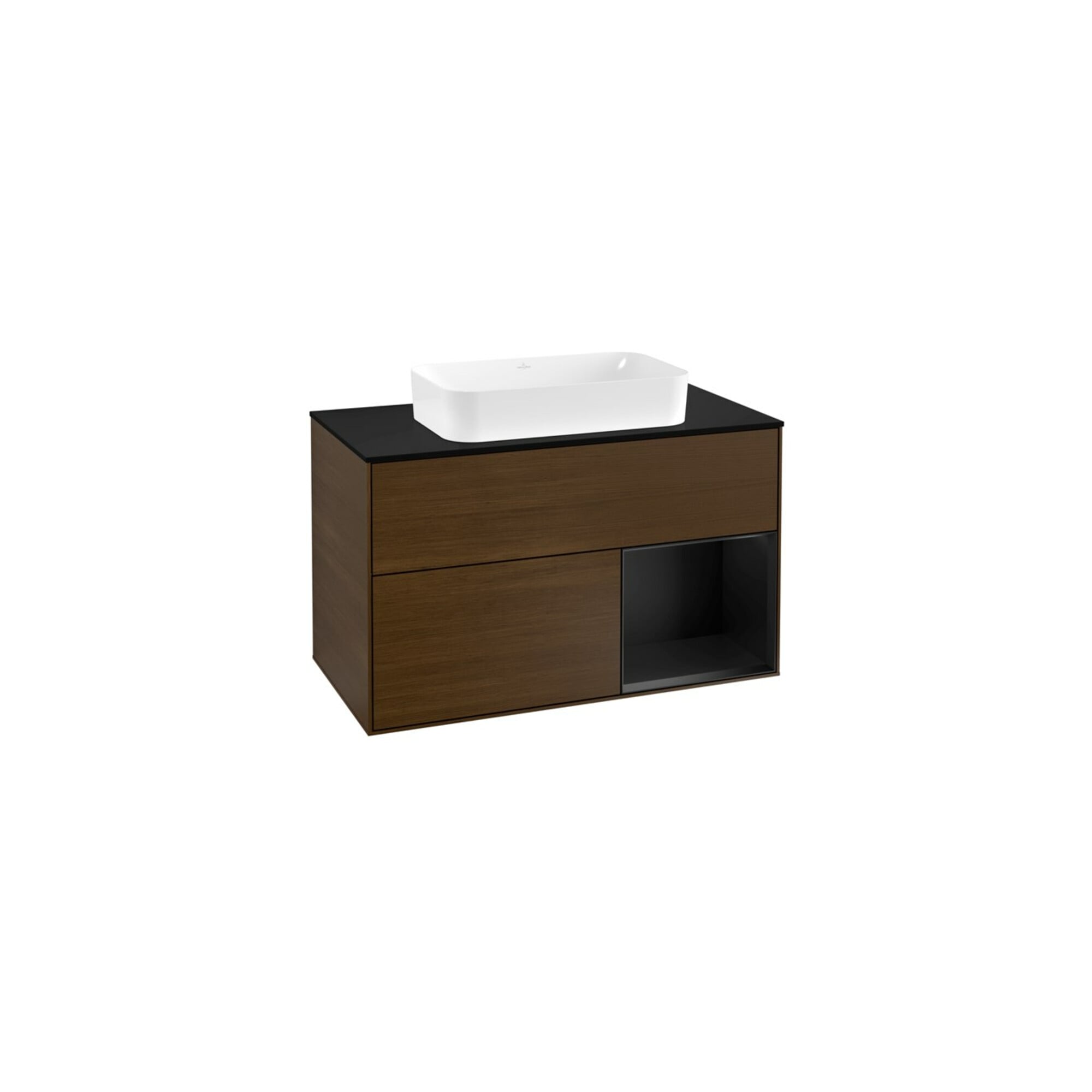 V&B Waschtischunterschrank Wandbeleuchtung Finion 100, Pl bla m, Reg re bla m Lac, wal ven ; Villeroy & Boch