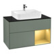 V&B Waschtischunterschrank Wandbeleuchtung Finion 100, Pl bla m, Reg re gol m, Oli. m Lac-1