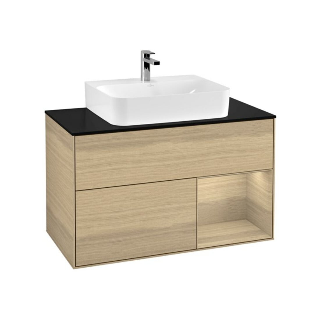 V&B Waschtischunterschrank Wandbeleuchtung Finion 100, Pl bla m, Reg re Oa ven, Oa ven