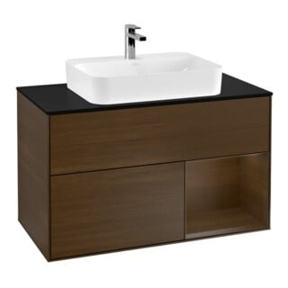 V&B Waschtischunterschrank Wandbeleuchtung Finion 100, Pl bla m, Reg re wal ven, wal ven