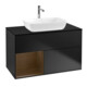 V&B Waschtischunterschrank Wandbeleuchtung Finion 100, Pl bla m, Reg wal ven, bla m Lac-1