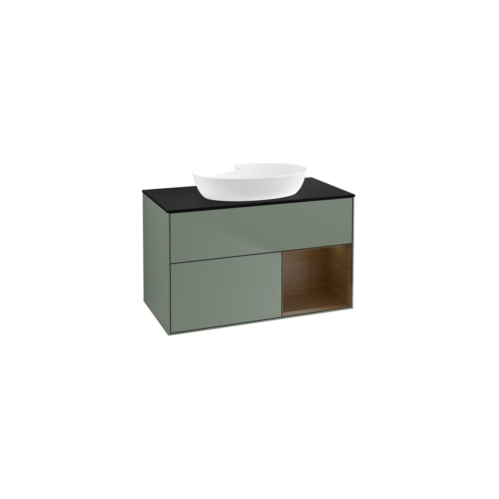 V&B Waschtischunterschrank Wandbeleuchtung Finion 100, Pl bla m, Reg wal ven, Oli. m Lac ; Villeroy & Boch