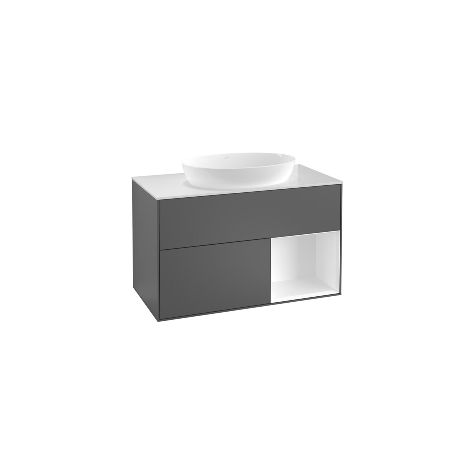 V&B Waschtischunterschrank Wandbeleuchtung Finion 100, Pl bla m, Reg wal ven, si Gr m Lac ; Villeroy & Boch